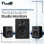 The Fluid Audio F4 Studio Monitors